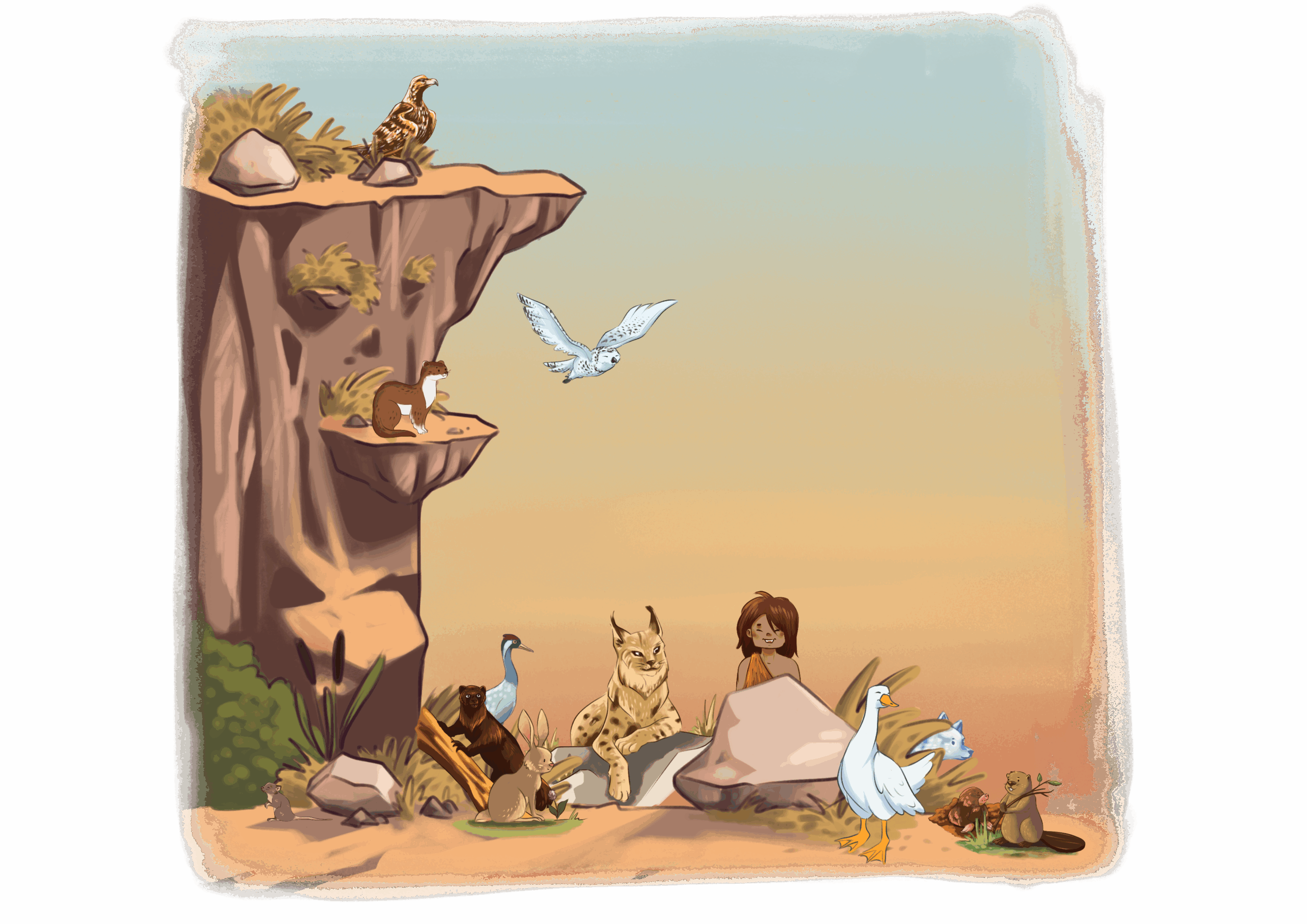 Paysage préhistorique